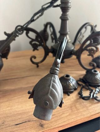 Lámpara de forja estilo vintage