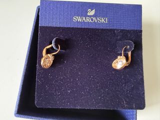 Pendientes Swarovski Oro Rosa Nuevos