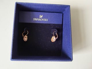 Pendientes Swarovski Oro Rosa Nuevos