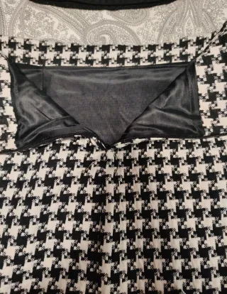 Falda pata gallo y camiseta canalé T.40