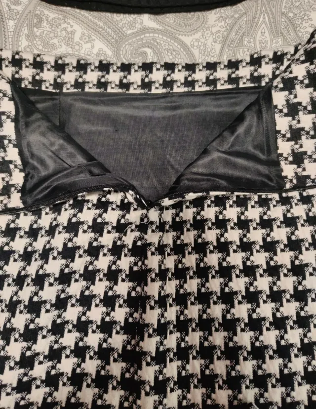 Falda pata gallo y camiseta canalé T.40