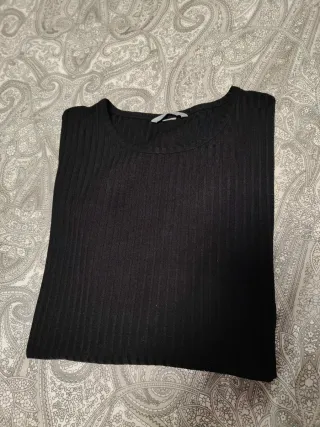 Falda pata gallo y camiseta canalé T.40