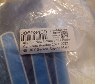 Camiseta Fútbol Oporto New Balance Talla L