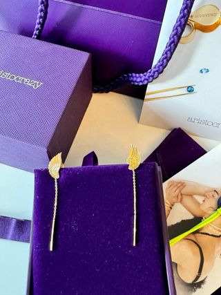 Pendientes alas dorados Aristocrazy