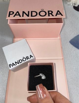 Anello Pandora Argento Zirconi Cuore