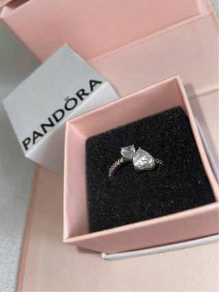 Anello Pandora Argento Zirconi Cuore