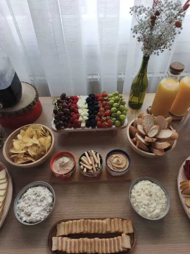 Tabla de quesos y embutidos