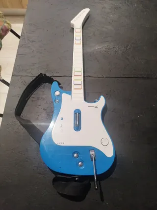 Guitarra Wii Azul y Blanca