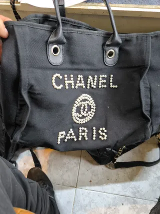 Borsa in tessuto Chanel Black Pearl
