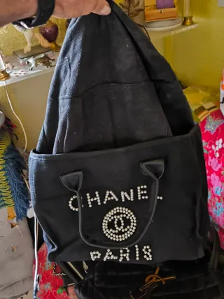 Borsa in tessuto Chanel Black Pearl