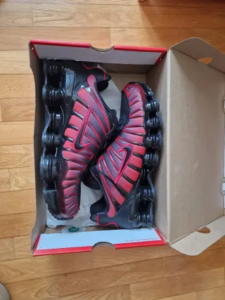 Nike Shox TL Zapatillas Negras Rojas
