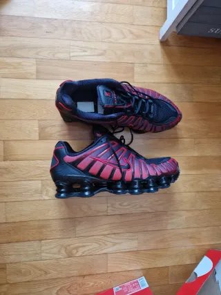 Nike Shox TL Zapatillas Negras Rojas
