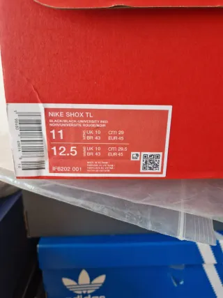 Nike Shox TL Zapatillas Negras Rojas