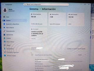 Portátil HP Zbook Negro