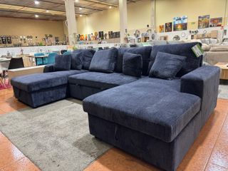Sofá Cama Chaise Longue con 2 Arcón 330x165cm