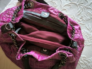 Bolso Adolfo Dominguez Rosa/Morado