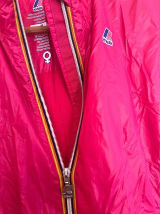 Gilet K-Way fucsia leggermente imbottito