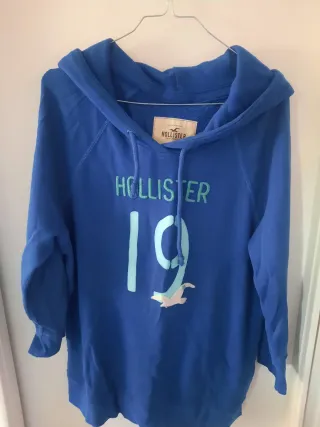Sudadera Hollister Azul Talla L