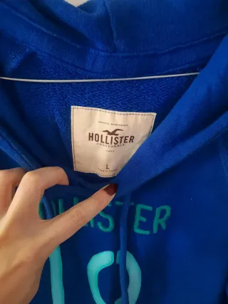 Sudadera Hollister Azul Talla L