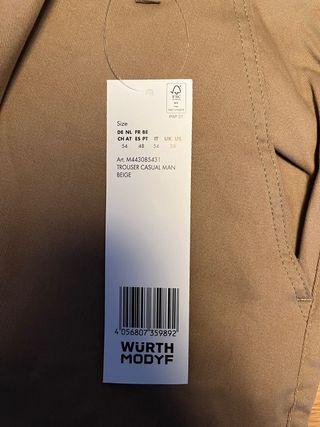 Pantalón Casual Beige Wurth