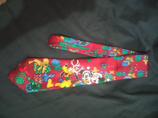 Corbata Disney Mickey y Pluto Navidad