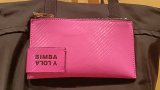 Bolso Tote Bimba y Lola Negro y Rosa