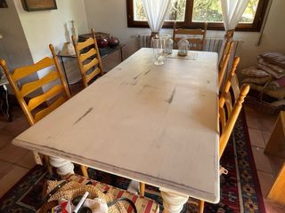 MESA DE COMEDOR + 6 SILLAS 