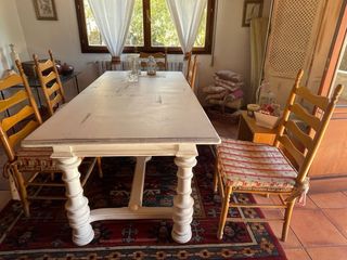 MESA DE COMEDOR + 6 SILLAS 