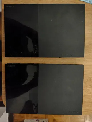 2x PS2 Slim 90004 Negro