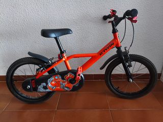 Bicicleta infantil Btwin 16 naranja