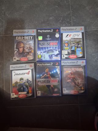 Lote 6 Juegos PS2: Call of Duty, PES, F1, MotoGP, 