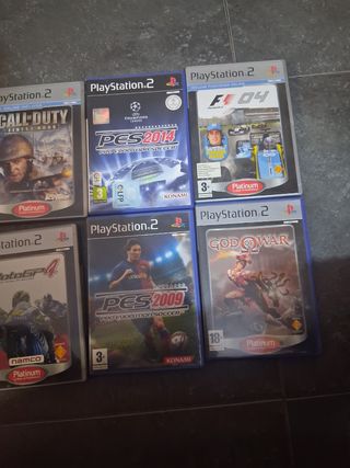 Lote 6 Juegos PS2: Call of Duty, PES, F1, MotoGP, 