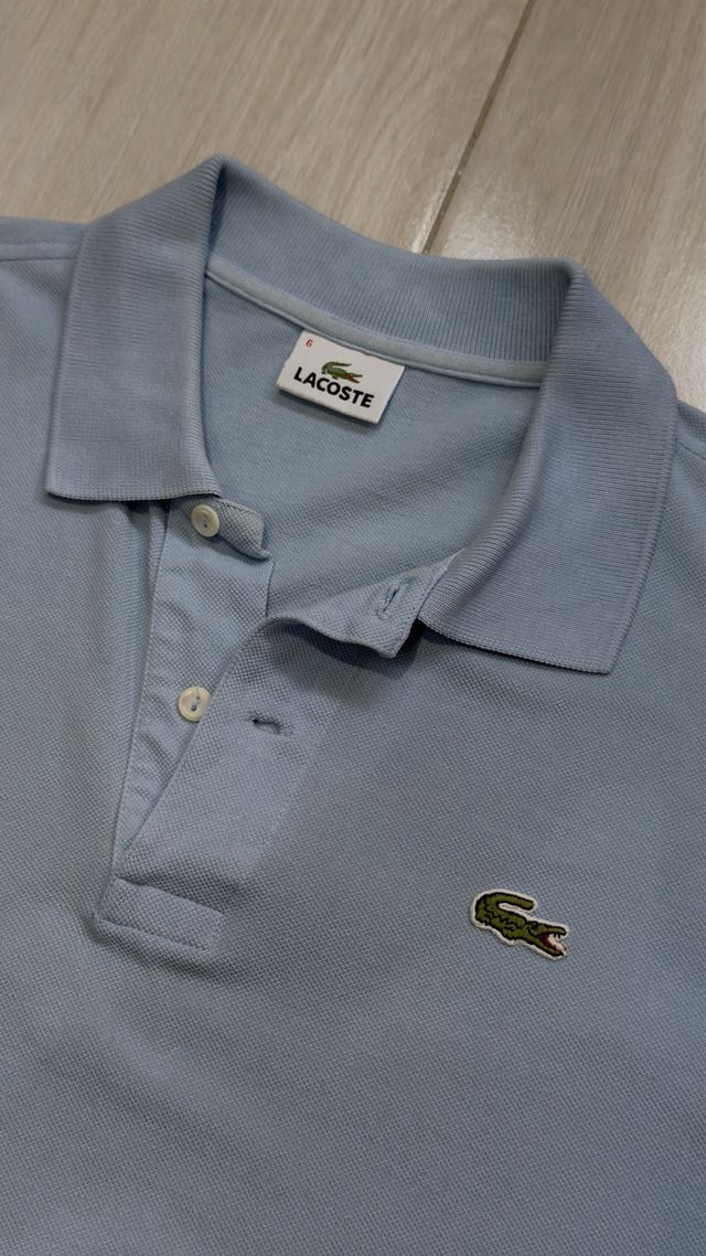 Polo Lacoste Azul Vintage
