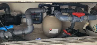 Bomba y filtro para piscina