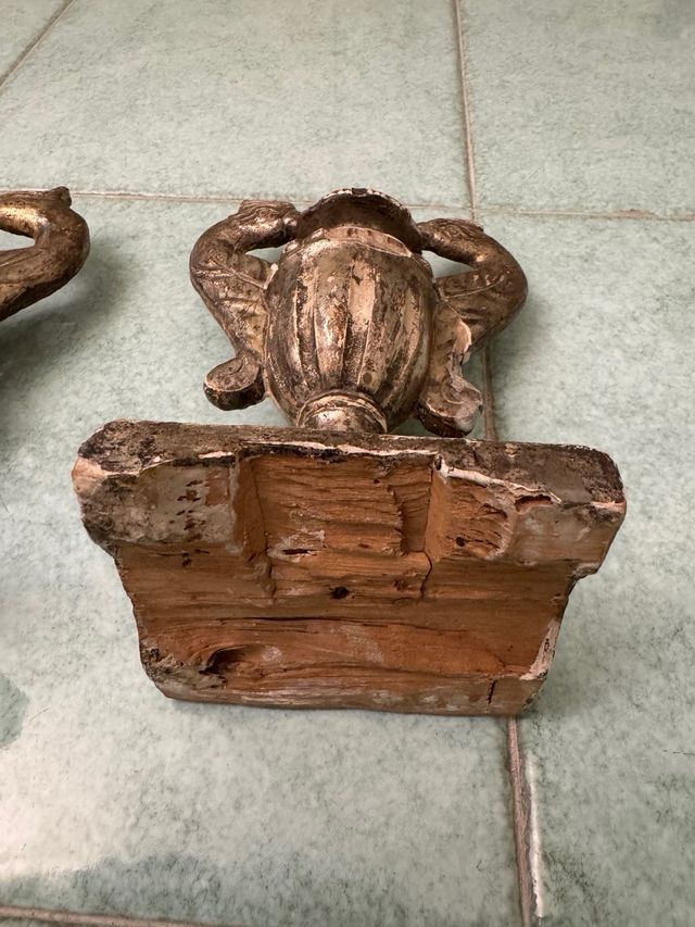 Coppia Portacandele Antichi del 1750 circa