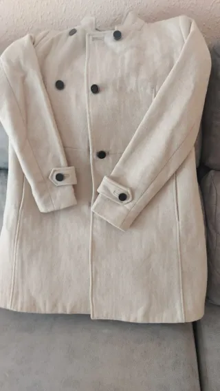 Abrigo Mujer Beige Abrigo