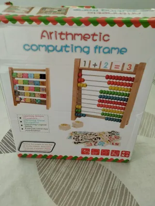 Ábaco de madera para niños