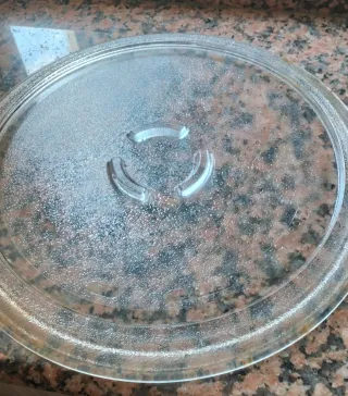 Plato de cristal para microondas