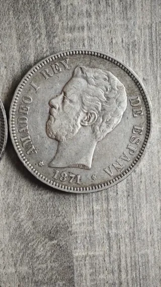 Moneda Amadeo I Rey de España 1871