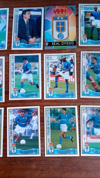 Fichas La Liga Real Oviedo Mundicromo 97-98