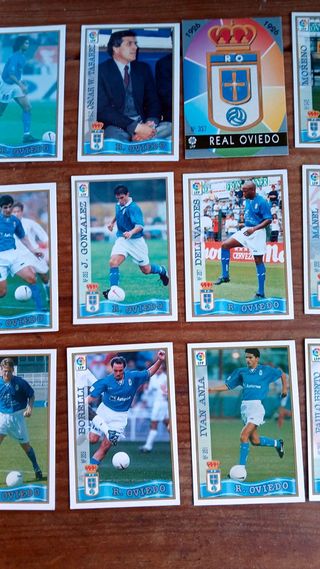 Fichas La Liga Real Oviedo Mundicromo 97-98
