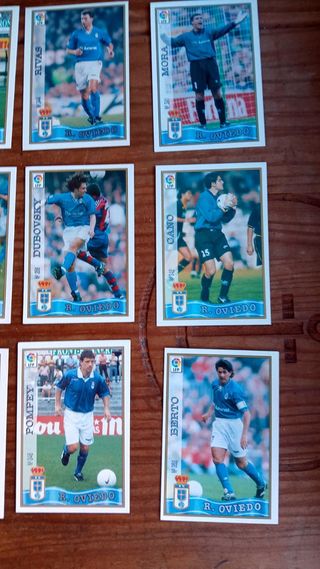 Fichas La Liga Real Oviedo Mundicromo 97-98