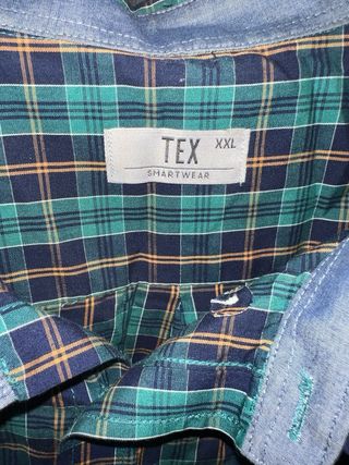 Camisa de cuadros TEX XXL