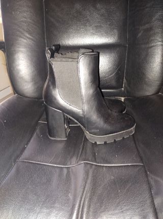 Botines negros tacón plataforma