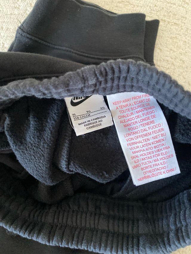 Pantaloni tuta ragazzo Nike neri