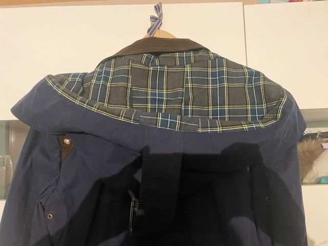 Gabardina Holy Preppy Azul y Marrón