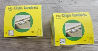 200 Clips para Lambris + Clavos.