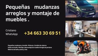 pequeñas mudanzas reformas y montaje de muebles 
