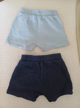 2 Pantalones Cortos Vertbaudet bebe 12 meses 