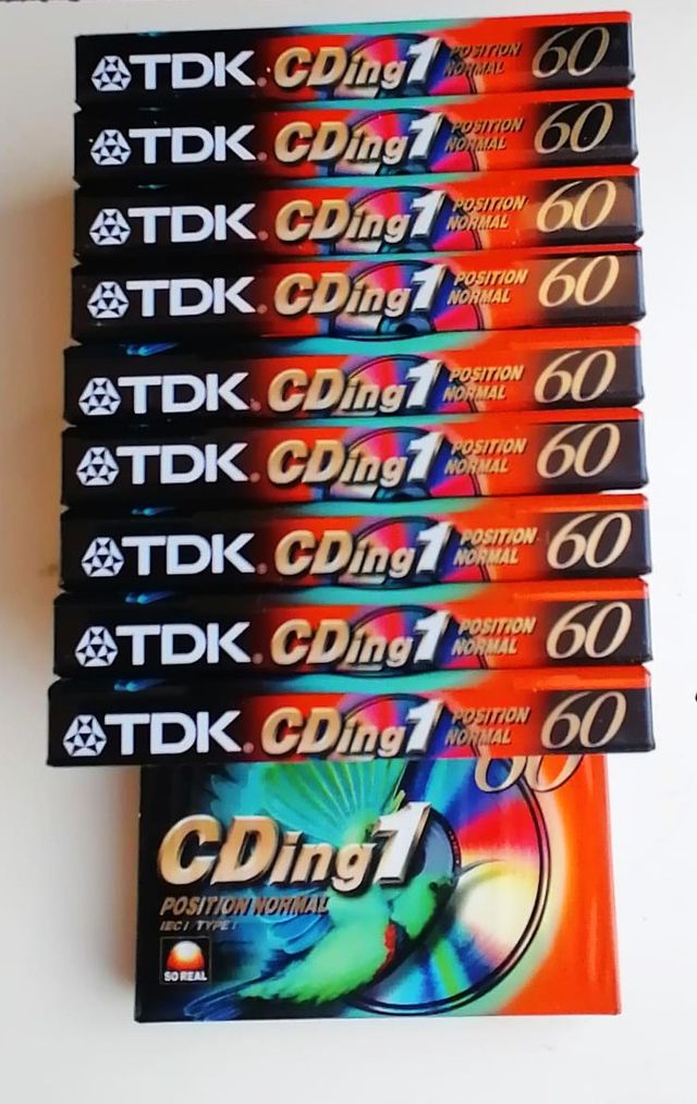 10 Cassette Audio TDK CDing1 60 